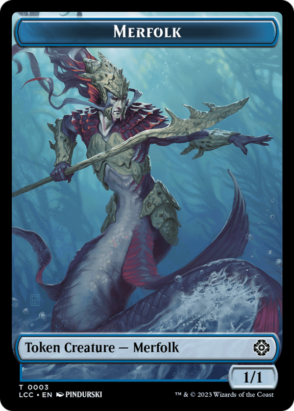 Bird    Merfolk (0003) Double-Sided Token [The Lost Caverns of Ixalan Commander Tokens] Supply