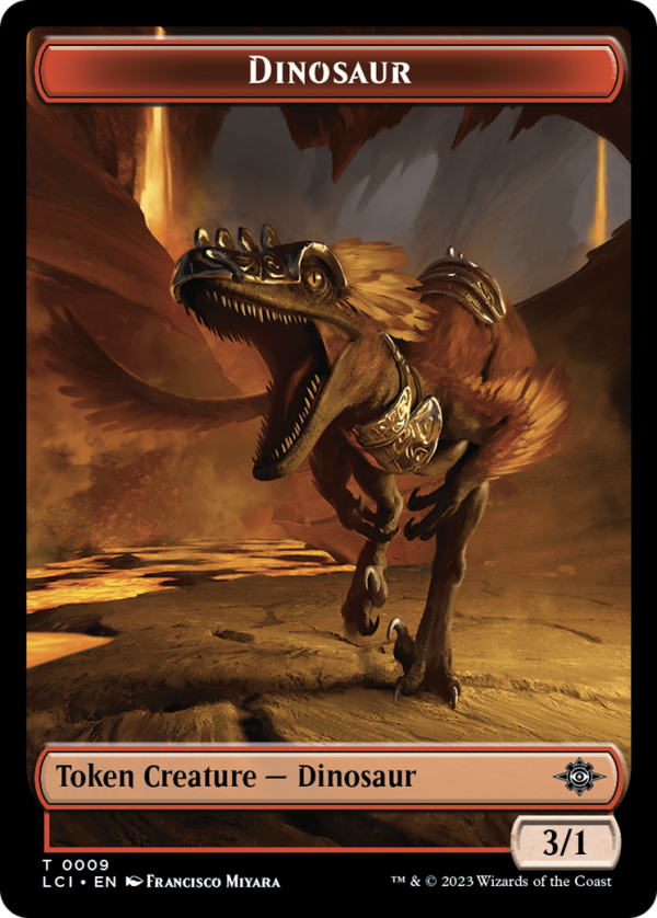 Copy    Dinosaur (0009) Double-Sided Token [The Lost Caverns of Ixalan Tokens] Discount