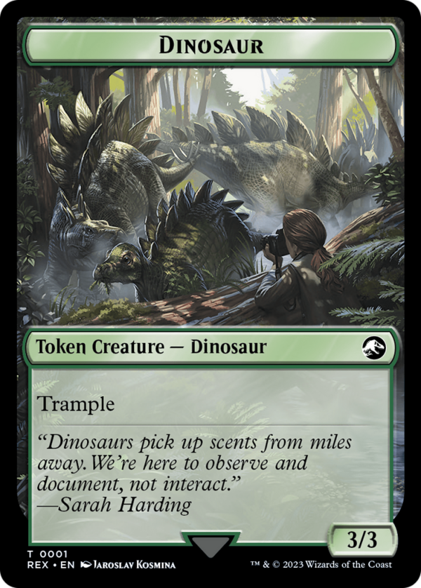 Copy    Dinosaur (0001) Double-Sided Token [The Lost Caverns of Ixalan Tokens] For Cheap