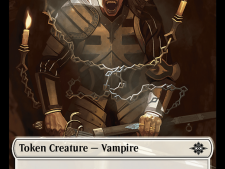 Vampire (0004)    Vampire Demon Double-Sided Token [The Lost Caverns of Ixalan Commander Tokens] For Sale