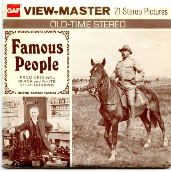 Famous People - View-Master - Vintage 3 Reel Packet - 1970s views - B793-G5 on Sale