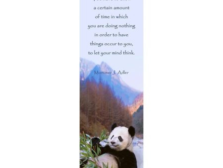 PANDA RELAXING - 3D Lenticular Bookmark -NEW Hot on Sale