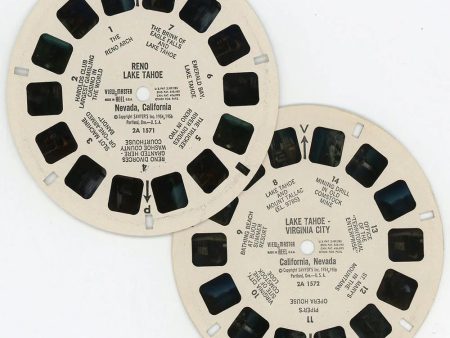 Reno - Lake Tahoe - Nevada, California - View-Master ON LOCATION 2 Reel Combo - vintage - (REL-OL-2A1571 et al) Online Hot Sale