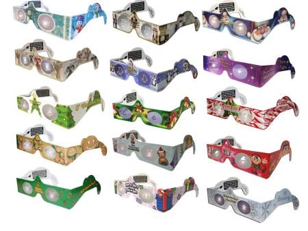 26 PAIRS - Ultimate Assortment, 15 Styles - Christmas Glasses by Holiday Eyes®  - 3D Holographic Glasses - NEW Discount