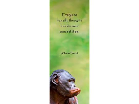 CHIMP THINKING - 3D Lenticular Bookmark - NEW For Cheap