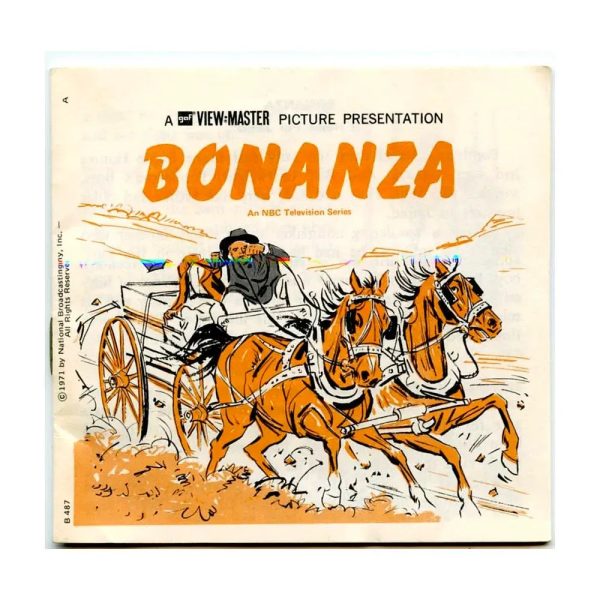 Bonanza  - View-Master 3 Reel Packet  - 1970s - vintage - (ECO-B487-G3A) Online