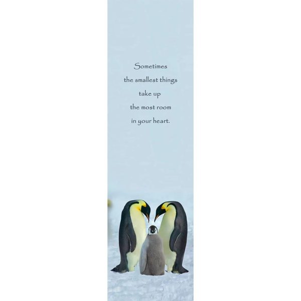 PENGUIN FAMILY - 3D Lenticular Bookmark -NEW For Discount