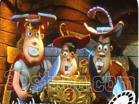 3 MUSKETEERS Will Vinton Studios MISSING CHOCOLATE Reel - ViewMaster Claymation Online Sale