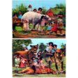 2 - Victorian Children with Animals - 3D Postcard Lenticular Greeting Cards - NEW on Sale