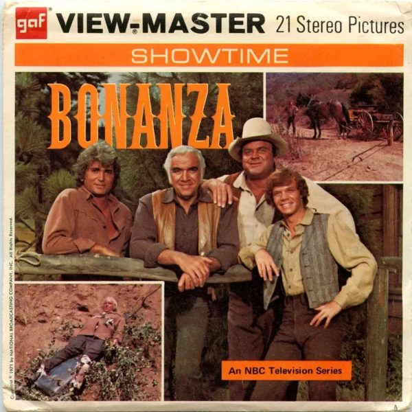 Bonanza  - View-Master 3 Reel Packet  - 1970s - vintage - (ECO-B487-G3A) Online