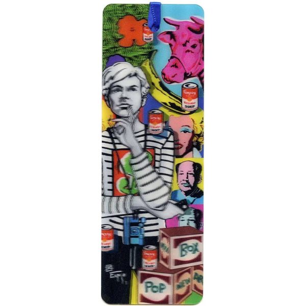 ANDY WARHOL - 3D Lenticular Bookmark - NEW Sale