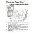 View-Master Model C Viewer Light Attachment  Installation Instructions - facsimile For Discount