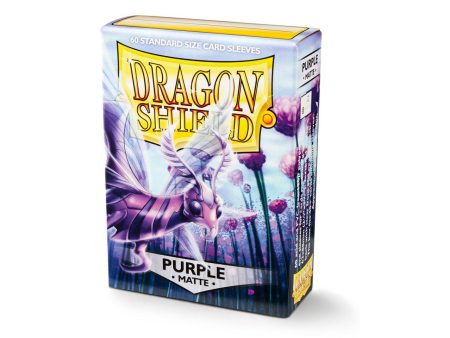 Dragon Shield Matte Sleeves - Standard Size Purple (60) Fashion