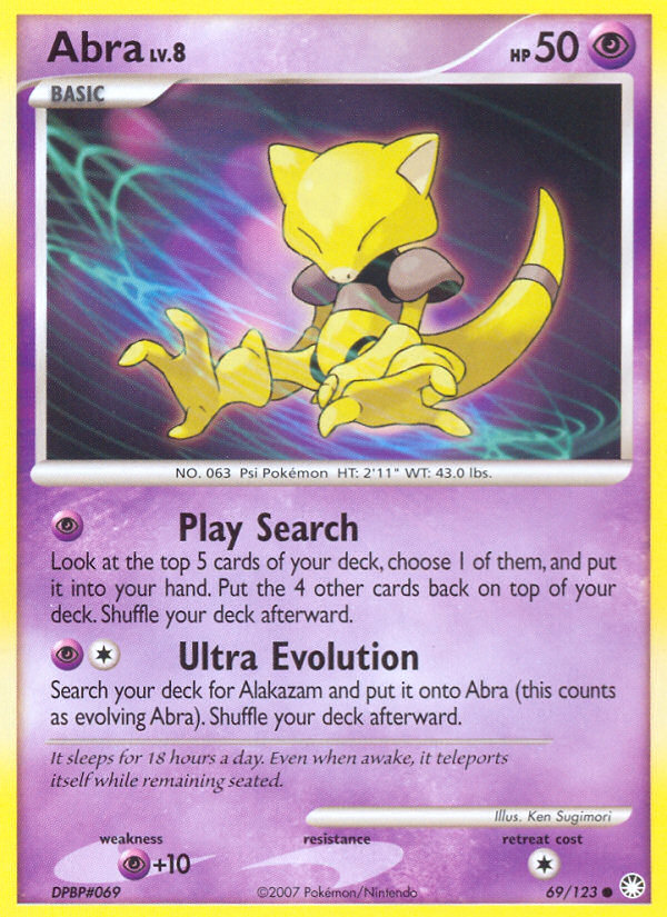 Abra (69 123) [Diamond & Pearl: Mysterious Treasures] Hot on Sale