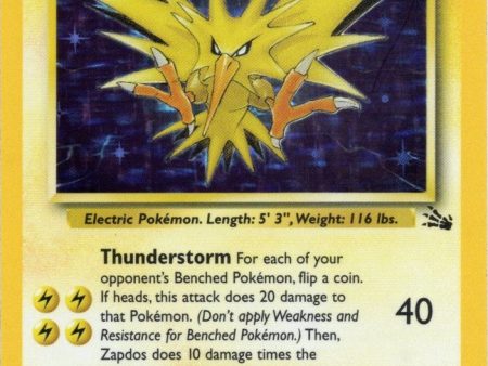 Zapdos (15 62) [Fossil Unlimited] For Cheap