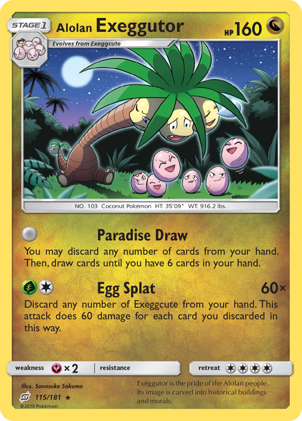 Alolan Exeggutor (115 181) [Sun & Moon: Team Up] Cheap