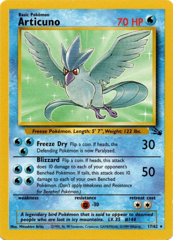 Articuno (17 62) [Fossil Unlimited] Supply